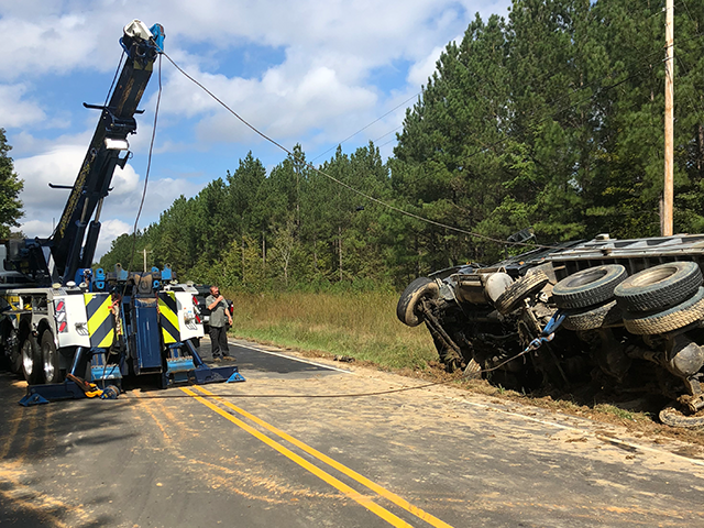 Truck Flipping Truck